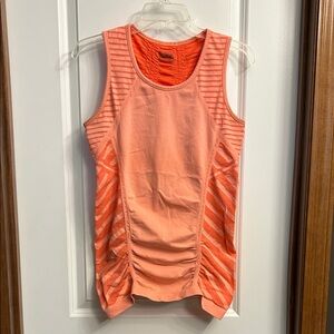 Athleta Sherbet Orange Striped Tank Top